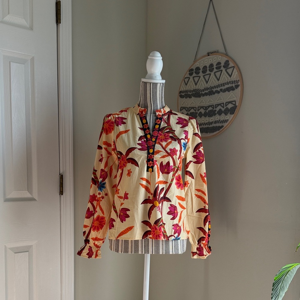 Maude Vivante Vibrant Floral Blouse